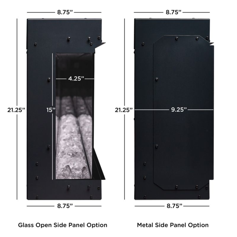 Designer Series 64" 3-Sided Electric Fireplace Insert - image 10 of 12