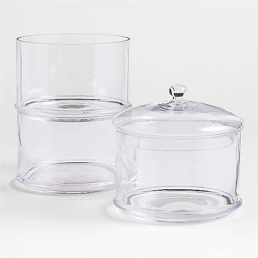 3-Tier Glass Cookie Jar