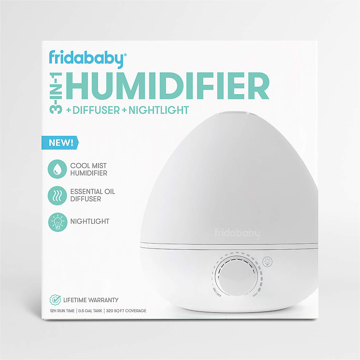 Fridababy 3in1 Nursery Humidifier, Diffuser & Nightlight + Reviews Crate & Kids