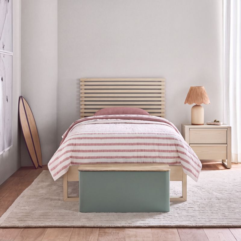 Gemini Sunwashed Slatted Ash Wood Kids Full Bed - image 6 of 11