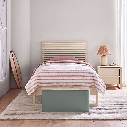 Gemini Sunwashed Slatted Ash Wood Kids Bed