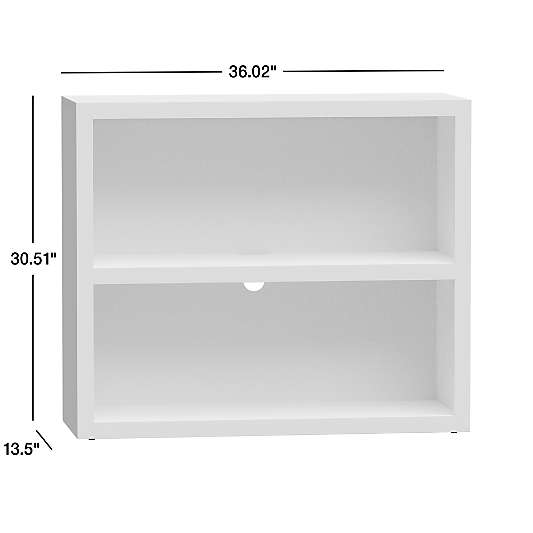 Ever Simple Modular White Wood Kids Bookcase