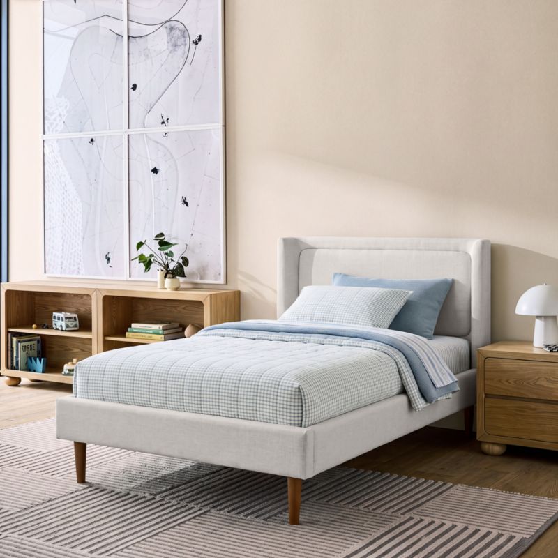 Weston Natural Cream Upholstered Kids Twin Bed - image 6 of 13