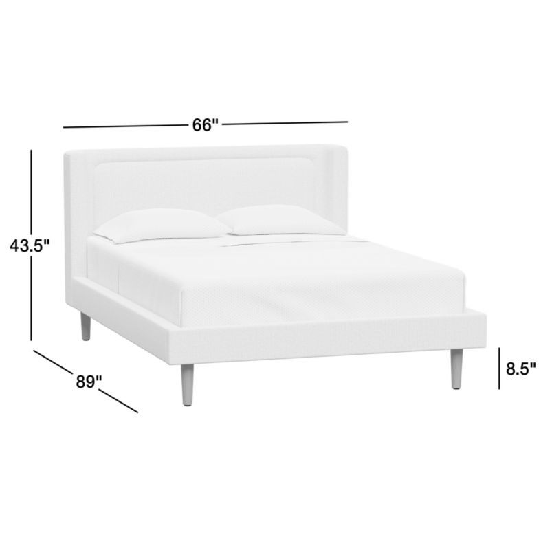 View Weston Grey Upholstered Kids Queen Bed - image 3 of 10