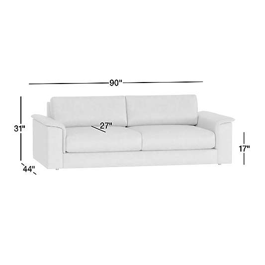 Wythe 92" Leather Sofa