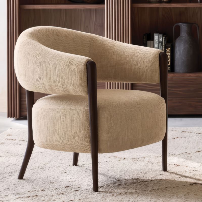 Santi Wood Accent Chair - image 3 of 7