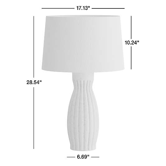 Karina Ivory Table Lamp 28.5"