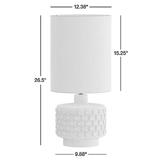 Eino Ivory Ceramic Table Lamp 26.5"