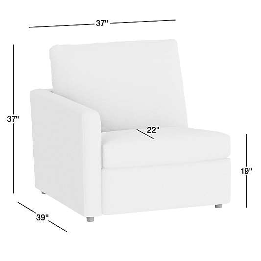 Lounge Leather Power Reclining Left-Arm Chair Sectional Piece
