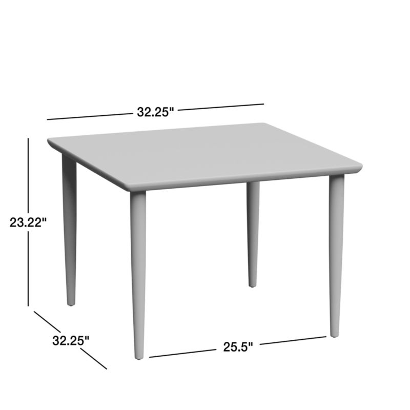 View Hampshire Olive Green Wood Square Kids Play Table - image 3 of 10