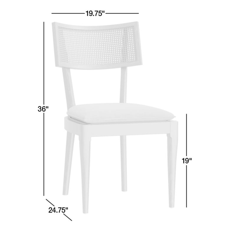 Libby Black and Natural Cane Dining Chairs, Set of 4