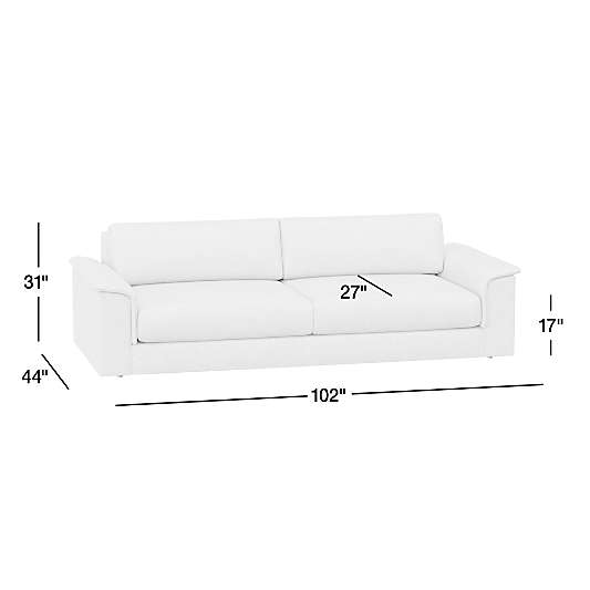 Wythe 102" Leather Sofa