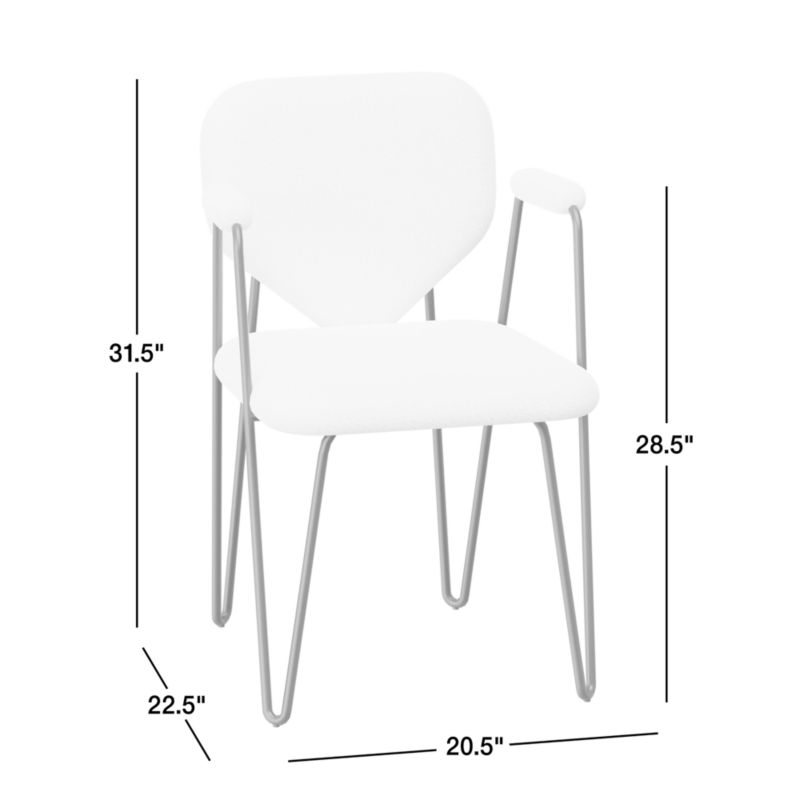 Apres Shearling Dining Arm Chair