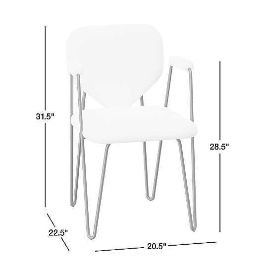 Apres Shearling Dining Arm Chair