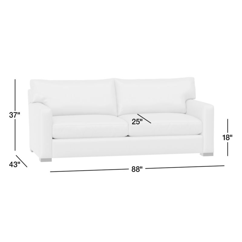 Axis 88" Leather Sofa