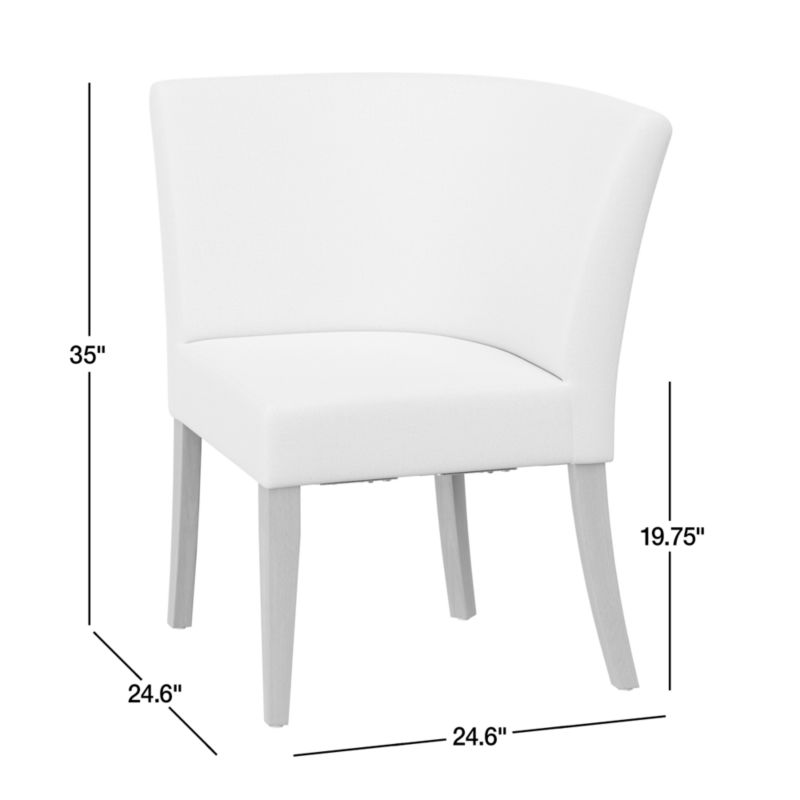Lowe Ivory Grey Corner Dining Banquette Chair