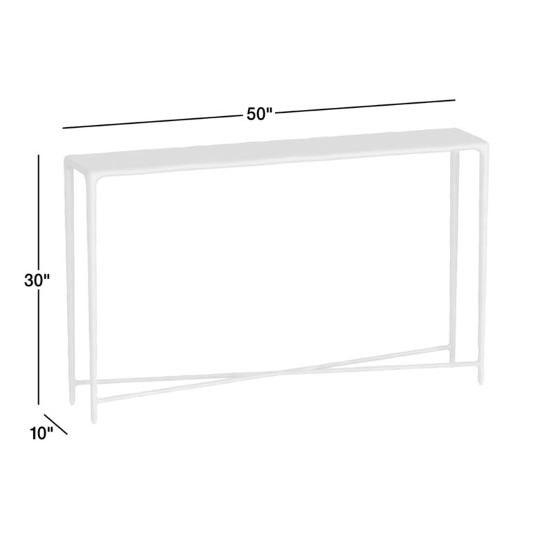 Alira Bronze Cast Aluminum 50" Console Table