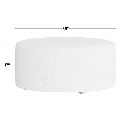 Highland 36" Printed Round Ottoman