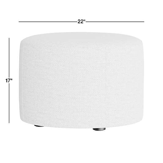 Highland 22" Printed Round Ottoman