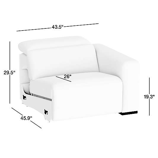 Drift Power Reclining Right-Arm Chair Sectional Piece