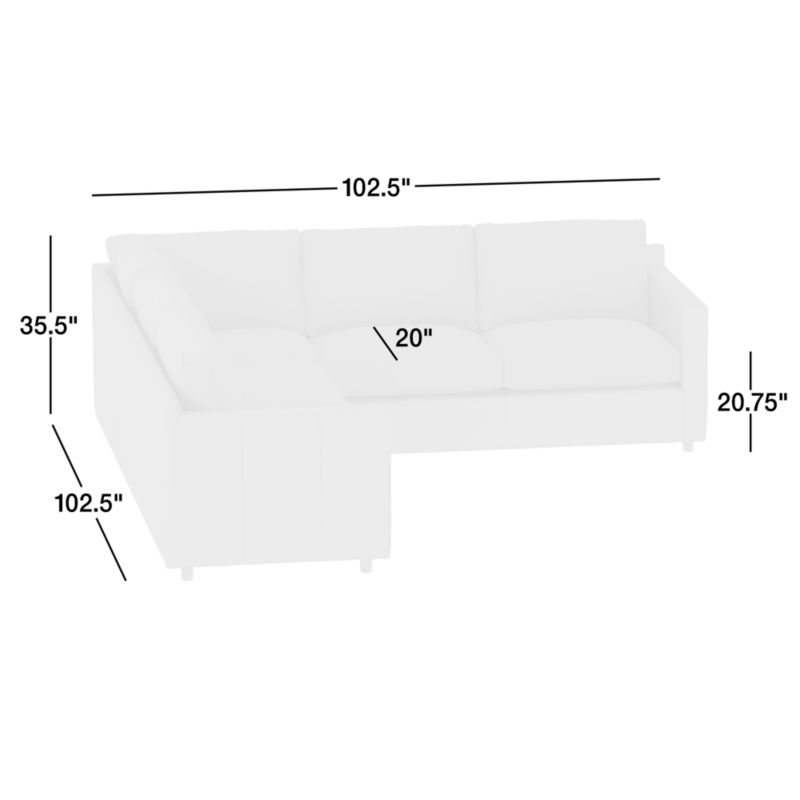 View Barrett II Leather 3-Piece Leather L-Shaped Sectional Sofa - image 3 of 11