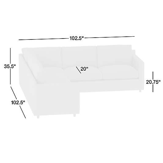 Barrett II Leather 3-Piece Leather L-Shaped Sectional Sofa