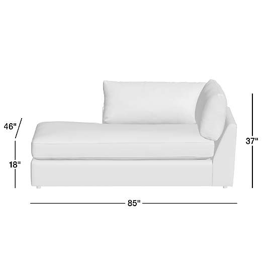 Lounge Deep Left-Arm Corner Bumper Sectional Piece