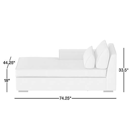 Soho Left-Arm Chaise Lounge Sectional Piece