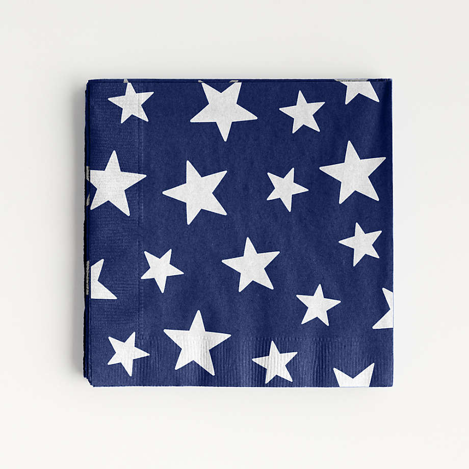 Fourth of July Stars Paper Lunch Napkins + Reviews | Crate & Barrel