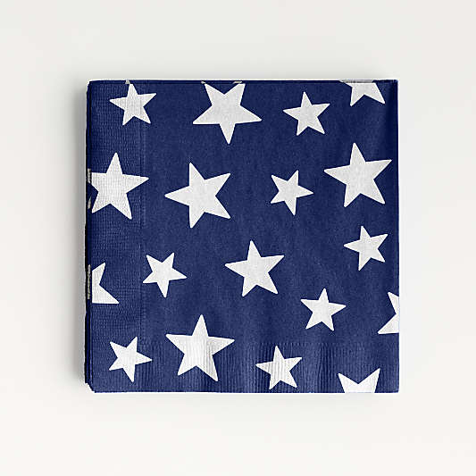 Fourth of July Stars Paper Lunch Napkins