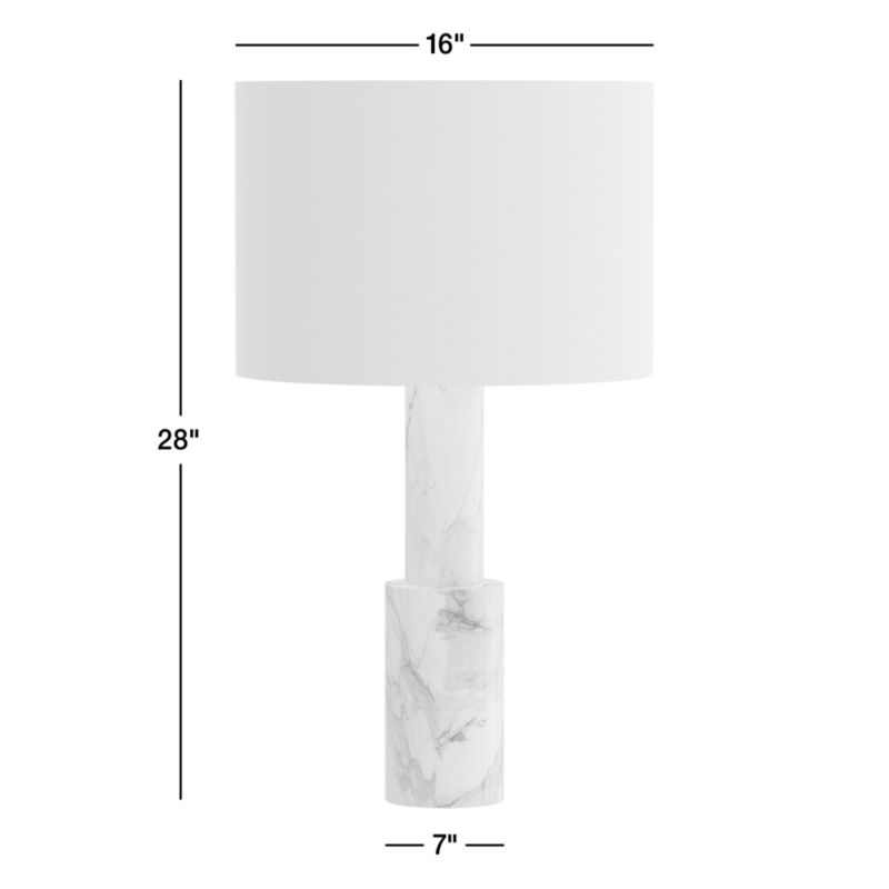 View Jorgen Silver Travertine Table Lamp 28" - image 2 of 18