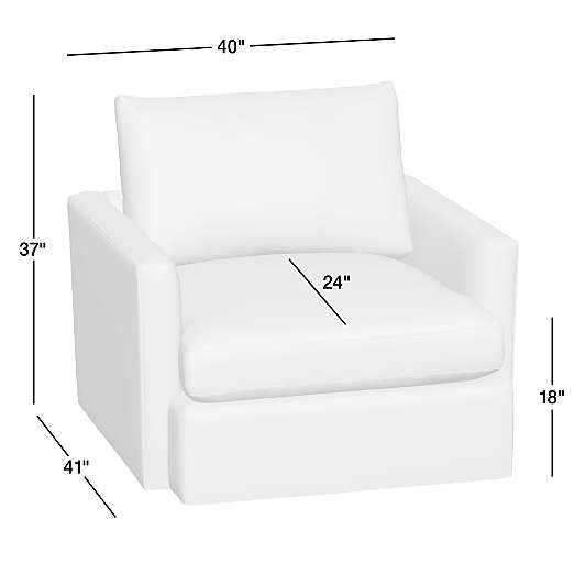 Lounge 40" Swivel Chair