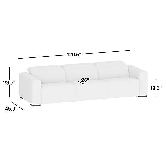 Drift Power Reclining Leather Sofa (87"-120.5")