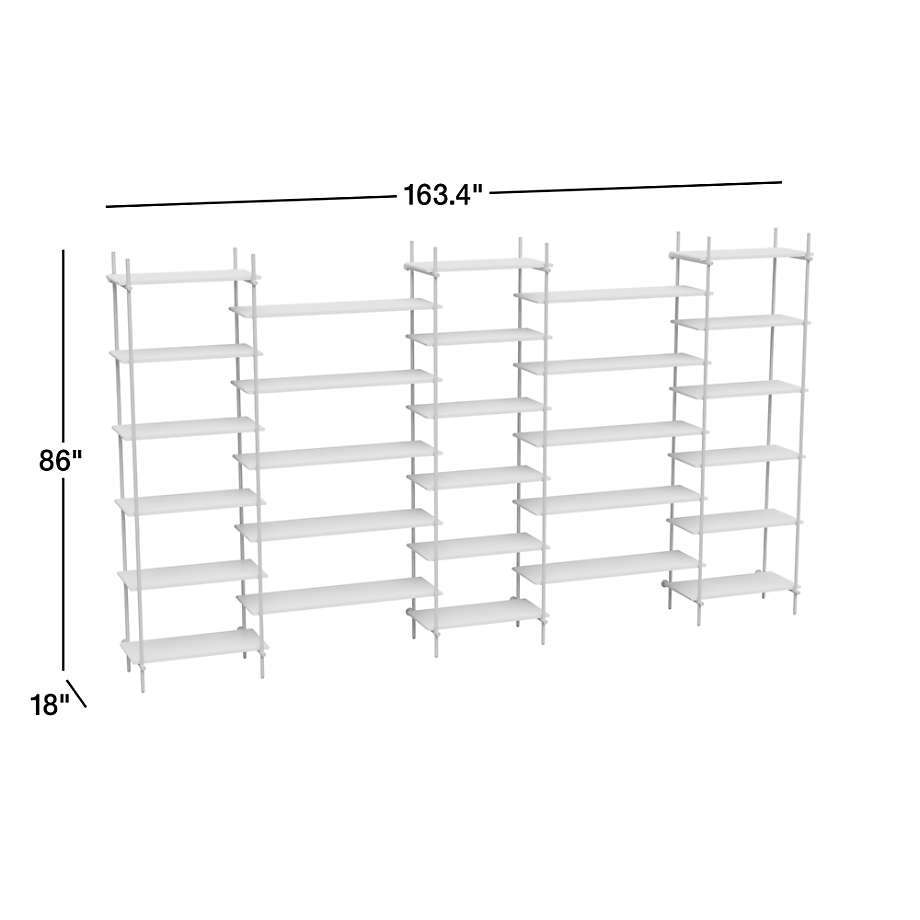 View Petra Black Oak Wood Narrow Shelf - image 3 of 8
