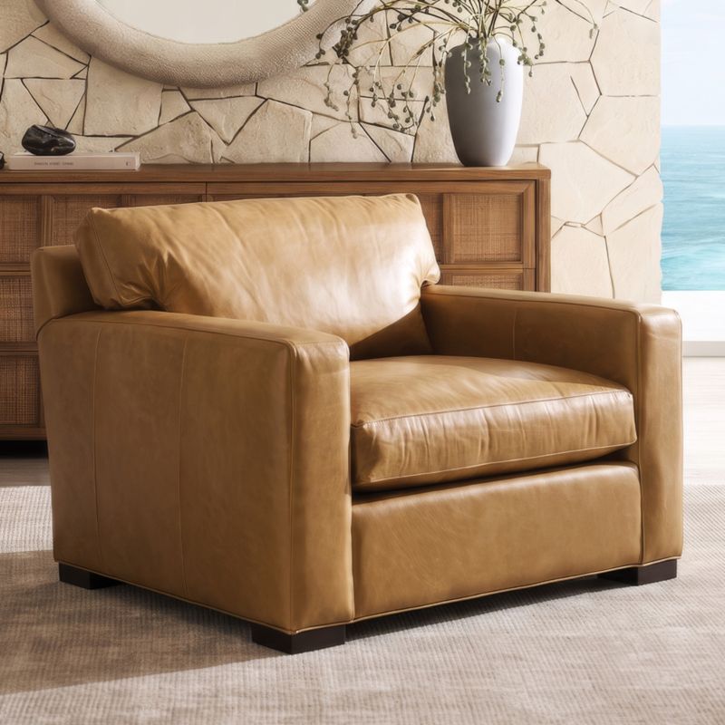 Axis 48" Leather Chair - image 6 of 8