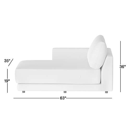 Gather Left-Arm Chaise Lounge Sectional Piece