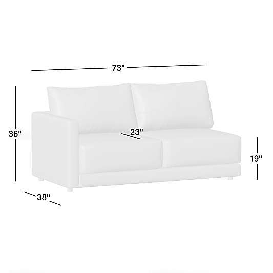 Gather Left-Arm Apartment Sofa Sectional Piece