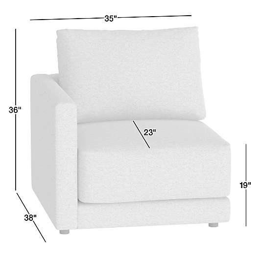 Gather Left-Arm Chair Sectional Piece