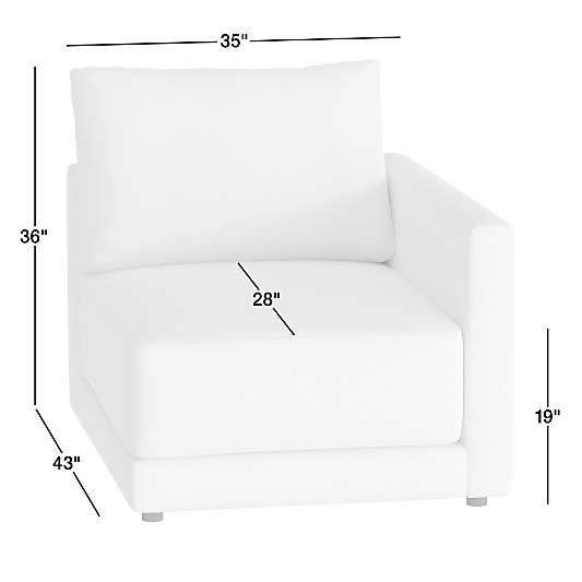 Gather Deep Right-Arm Chair Sectional Piece
