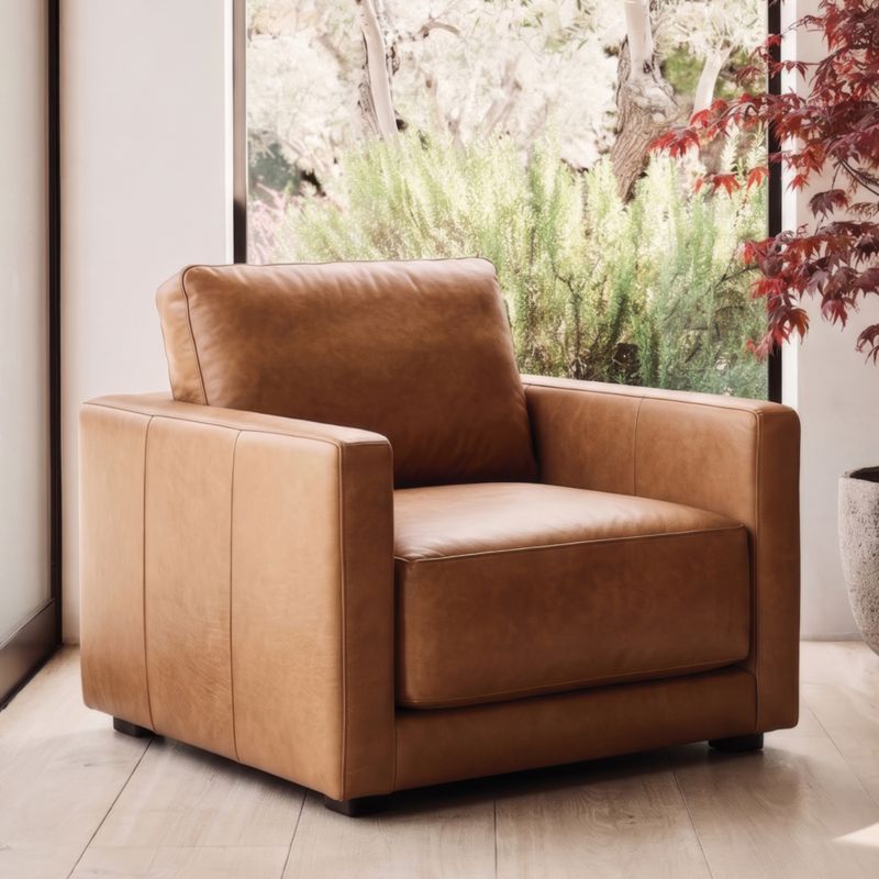 Gather 40" Leather Chair - image 4 of 10