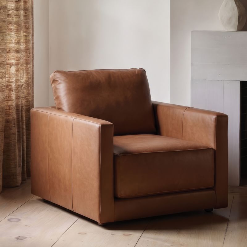 Gather 40" Deep Leather Chair - image 5 of 11