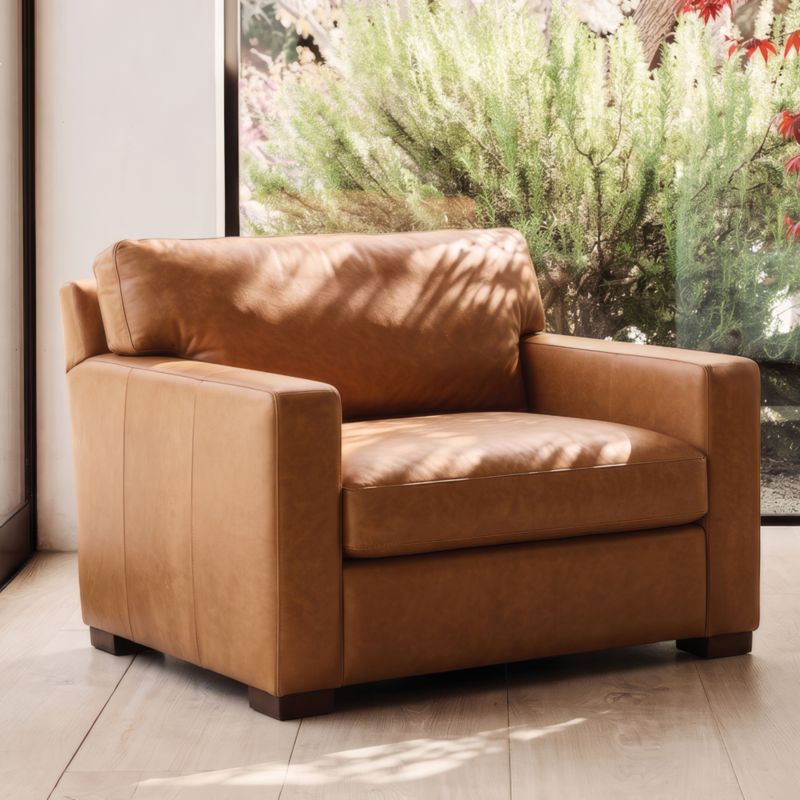 Axis Classic 37" Leather Chair - image 5 of 8
