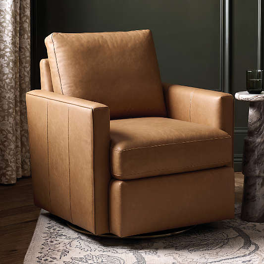 Lounge Classic 32" Leather Swivel Chair