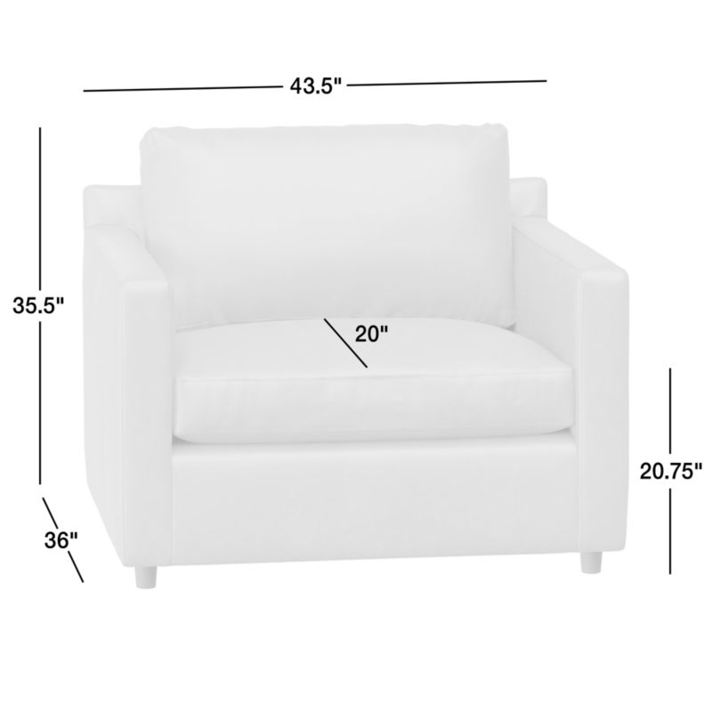 View Barrett II Leather Chair and a Half - image 3 of 6