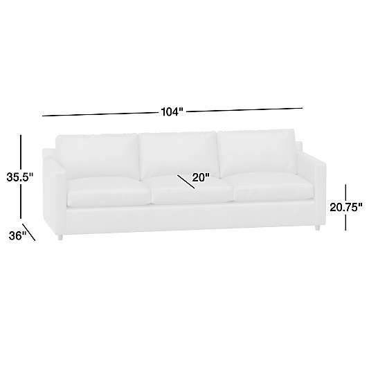 Barrett II Leather Sofa 103"