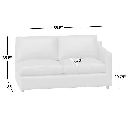 Barrett II Leather Right-Arm Sofa