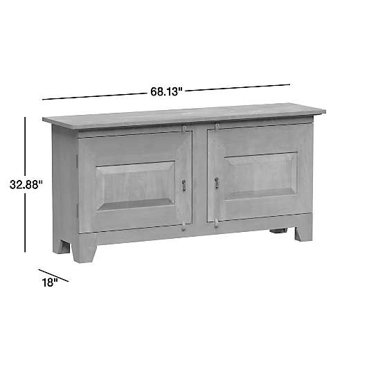 Basque Charcoal Grey Wood Buffet