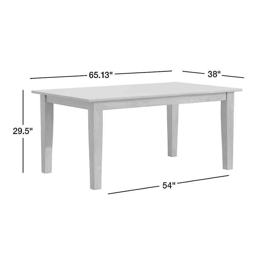 View Basque 82"-118" Charcoal Grey Wood Extendable Rectangular Dining Table - image 3 of 19