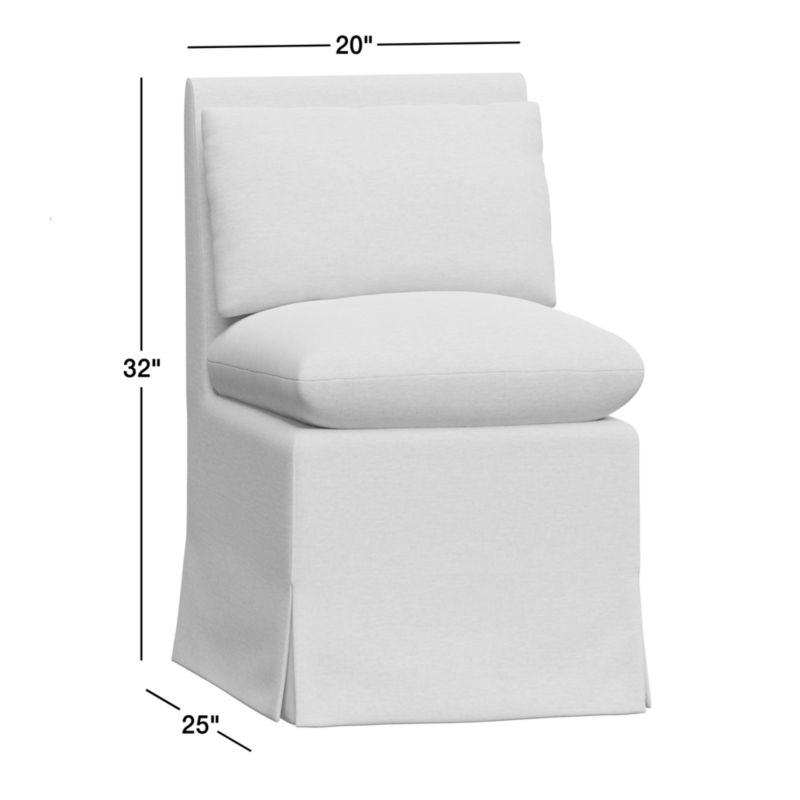 View Belmar Ivory Upholstered Dining Side Chair - image 3 of 10