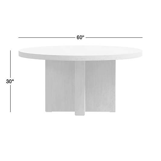 Mallorca 60" Round Wood Outdoor Dining Table